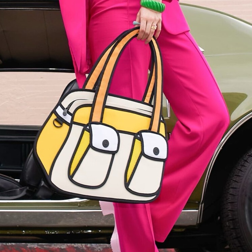 Bonjour Jump from Paper - Tote Bag Purse - Picture 7 of 8